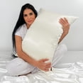 thumbnail image 2 of 19 Momme Silk Pillowcase - Natural Ivory, 2 of 8