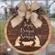 thumbnail image 4 of Guirnalda De Navidad De Belén Para Puerta Delantera, Colgador De Puerta De Ventana De Pared Interior Al Aire Libre Serendint HA038684-00, 4 of 6