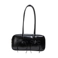 thumbnail image 2 of Bolso de hombro de piel sintética, moderno, tipo axila, para viajes, trabajo y fiestas. negro, 2 of 9