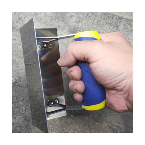 Drywall Corner Tool Concrete Edger, 6x2.5In Inside Corner Trowel Stainless Steel Sheetrock Corner Shaping Trowel Tool