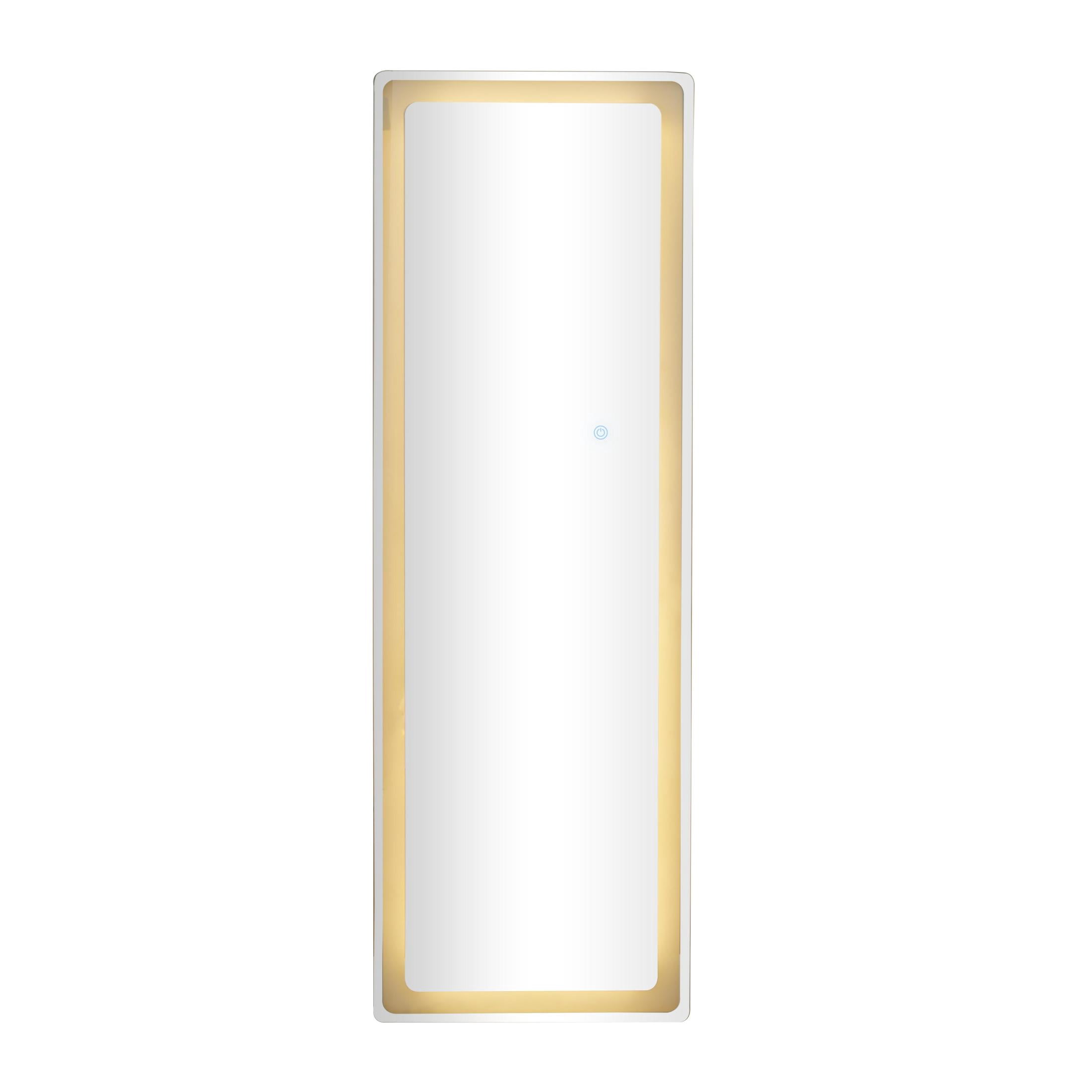 DecMode 20" x 59" Silver LED Mirror