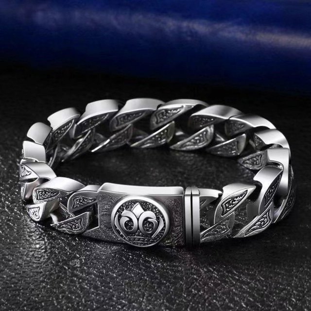 Pulsera retro para hombre, personalidad, máquina, amigo, Rock Wind, anillo, hebilla, pulsera de muñeca, pulsera áspera dominante