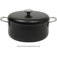 thumbnail image 2 of Kitchen Essentials Potluck Porch 5 Quart Aluminum Dutch Oven Pot w/Aluminum Lid PFA  Ceramic Interior Cookware Pot - Induction - Black, 2 of 6