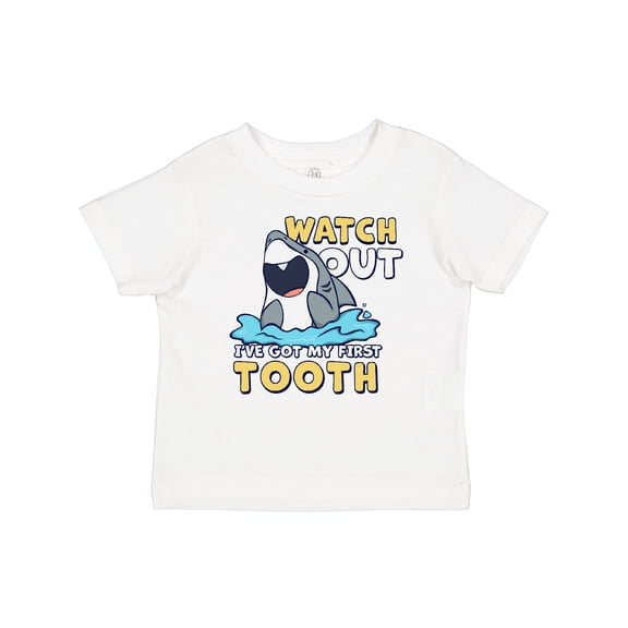 Inktastic Watch out I've Got My First Tooth Boys or Girls Baby T-Shirt