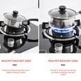 thumbnail image 3 of Mosiee 1Pcs15.5/17.5Cm Pot Holder Thickened Gas Stove Auxiliary Rack Mocha Pot Rack Universal Stove Accessories, 3 of 9