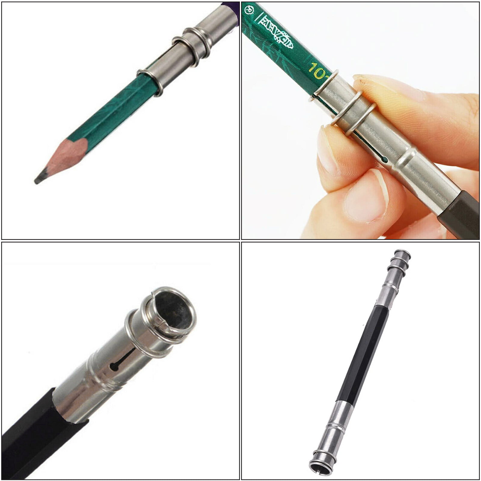 Metal Pencil Extender Pen Holder Double-Ended Pencil Extender Pencil Case -  China Pencil Extender, Pen Holder