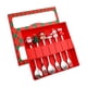 thumbnail image 2 of Juego de 6 cucharas y tenedores navideños, cubiertos navideños para regalo de cocina. rojo 6D, 2 of 9