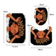 thumbnail image 4 of African Girl Crown Rarrings Girl Shower Curtain Bathroom Pedestal Rug & Toilet Seat Lid Cover & Non-slip Rubber Floor Carpet Bath Mat, 4 of 4