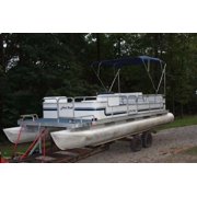 New NAVY BLUE Vortex Pontoon / Deck Boat 4 Bow Bimini Top 10' Long, 91-96 Wide, 54 High, Complete Kit, EASY INSTALLATION ( - 1 TO 4 BUSINESS DAY DELIVERY)