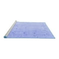 thumbnail image 2 of Ahgly Company Machine Washable Indoor Rectangle Oriental Blue Traditional Area Rugs, 5' x 8', 2 of 4