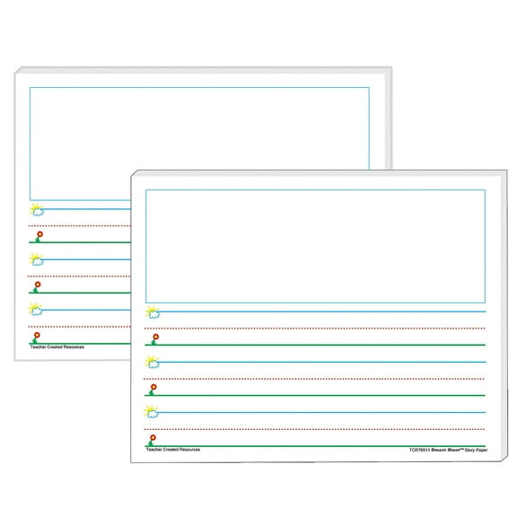 Teacher Created Resources TCR76511-2 Smart Start K-1 Story Paper 100 Sheets 2 Packs