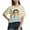 Beige, variant on Rezuofi 2 Pcs Women's Graphic Printed Cartoon Short Sleeve Casual T-Shirt Top
