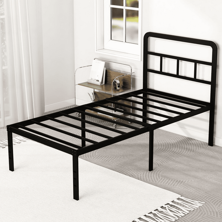 Maenizi 18 inch Twin XL Bed Frame with Headboard No Box