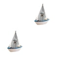 thumbnail image 2 of Billuyoard Mini velero modelo decoración hogar Hotel Oficina miniatura velero velero juguetes ornamento artesanías de, 2 of 6
