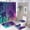 style-863, variant on 4 Piece Bathroom Rug Set with Shower Curtain Pigeon Reading Book Bathroom Shower Curtain Set with Rugs Vintage Animal 12 Plastic Hooks for Bathroom Decor 72inch X 72inch