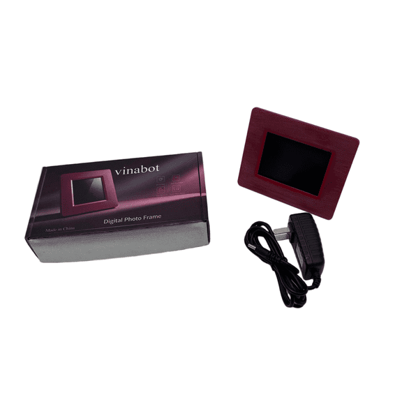 vinabot Digital photo frames Beautiful red digital photo frame, electronic photo album gift