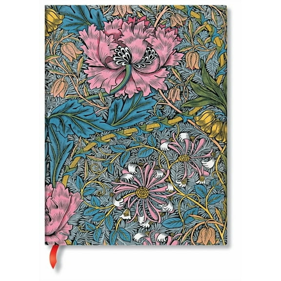 Morris Pink Honeysuckle Ultra Lined Hardcover Journal, 144pg, 120gsm by Paperblanks (William Morris), (Hardcover)
