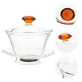 thumbnail image 6 of CATIEBYE Glass Tureen Teacup Coffee Color Heat-Resistant for Home Use 1Set, 6 of 6