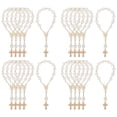 thumbnail image 2 of 20 Piezas Favores de Bautismo con Mini Rosarios Cruzados Pulsera de Cuentas AcríLicas Bautizo ComunióN Dedo Rosario Pulsera, 2 of 10