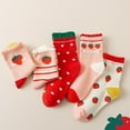 thumbnail image 7 of SHX Girls Toddler Kids Socks Cute and Fun Cotton Crew Socks 5 Pair 1-3 Years Old Children, 7 of 7