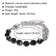 thumbnail image 2 of Pulsera con cuentas elásticas naturales, pulsera hecha a mano con piedra curativa para mujer, 2 of 5