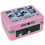 Personalized Blue Camo Cash Box