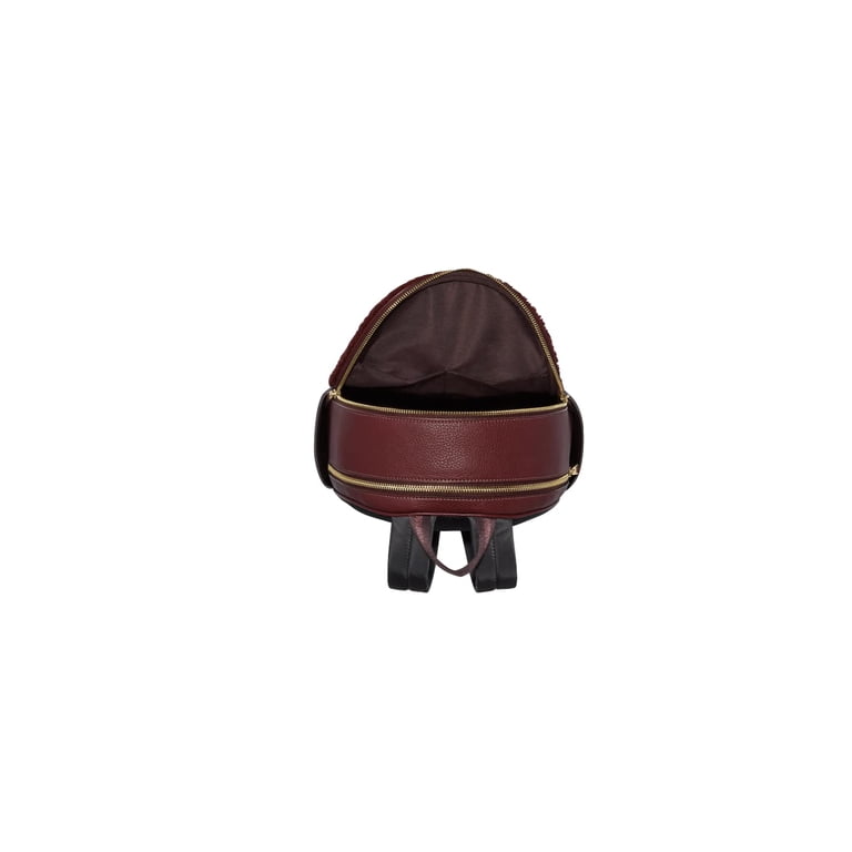 Coach leather court bag pack.  Black cherry NWT COACH Court Backpack In Signature Canvas (IM/Black Cherry  main image 2