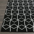 thumbnail image 2 of Loomaknoti Terrace Tropic Tamariez 9' x 12' Geometric Indoor/Outdoor Area Rug , Black/White, 2 of 8