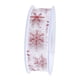 thumbnail image 3 of Cinta de copo de nieve de 22 yardas, para envolver regalos navideños, manualidades para decorar el hogar Rojo, 3 of 6
