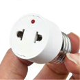 thumbnail image 2 of E27 Bulb To US/EU Plug Light Fixture Bulb Base Lamp Socket Adapter Convert E27 Base To Regular US/EU Plug Power Plug Adapter, 2 of 2