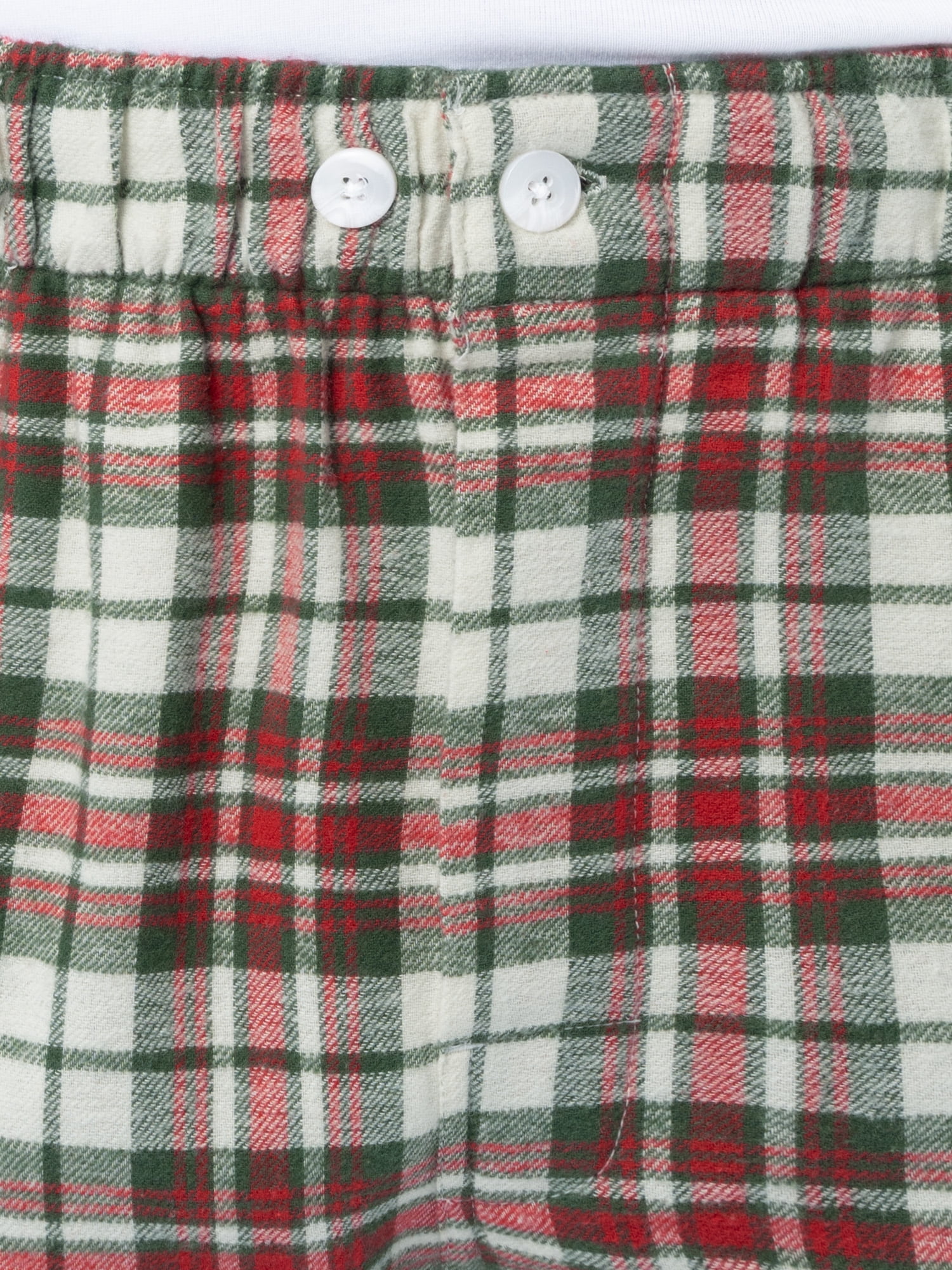 Fruit of the Loom Men's Plaid Flannel Top and Bottom Pajama Set, Sizes S-5XL