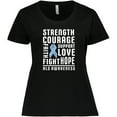 thumbnail image 3 of Inktastic ALS Awareness Strength Courage Support Women's Plus Size T-Shirt, 3 of 5