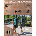 thumbnail image 4 of 10'6" Inflatable Stand Up Paddle Board for Adults, Non-Slip EVA, Camera Mount, Teak, 4 of 8