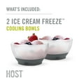 thumbnail image 4 of Host FREEZE Cooling Bowls for Ice Cream, Fruit Salad, Yogurt Set of 2, Grey, 4 of 9