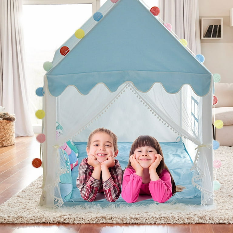 Miuline Kids Play Tent Princess Tent House Portable Foldable Children s Play Tent Cotton Canvas Cone Children s Playhouse For Boys Girls