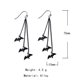 thumbnail image 3 of Pendientes góticos de Halloween con forma de murciélago Pendientes negros de Halloween con borlas y murciélagos Pendientes de fiesta de Halloween Joyas Pendientes para mujer Pendientes, 3 of 7