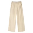 thumbnail image 4 of USNSM (M-5XL) Big and Tall Mens Casual Sweatpants Drawstring Elastic Waist Workout Pants Straight Leg Outdoor Sports Trousers with Pockets Yellow XL, 4 of 6