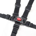 thumbnail image 5 of Paquete de 2 cinturones de seguridad ajustables para bebés, arnés de 5 puntos, correas para silla alta, soporte universal para cinturón seguro para cochecito de niños, cochecito de bebé (neg, 5 of 5