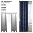 thumbnail image 6 of (2 pack) Your Zone Blackout Curtain Panel with Glow in the Dark Print, 1 Panel, Dinosaur Blue, 37" W x 95" L, 6 of 7