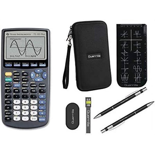 TI83 Plus Graphing Calculator Guerrilla Zipper Case Essential Graphing