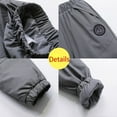 thumbnail image 4 of Kiijoy Little Girls Padded Snow Pants Thick Winter Warm Puffer Cargo Pants, Sizes 5-6, 4 of 8
