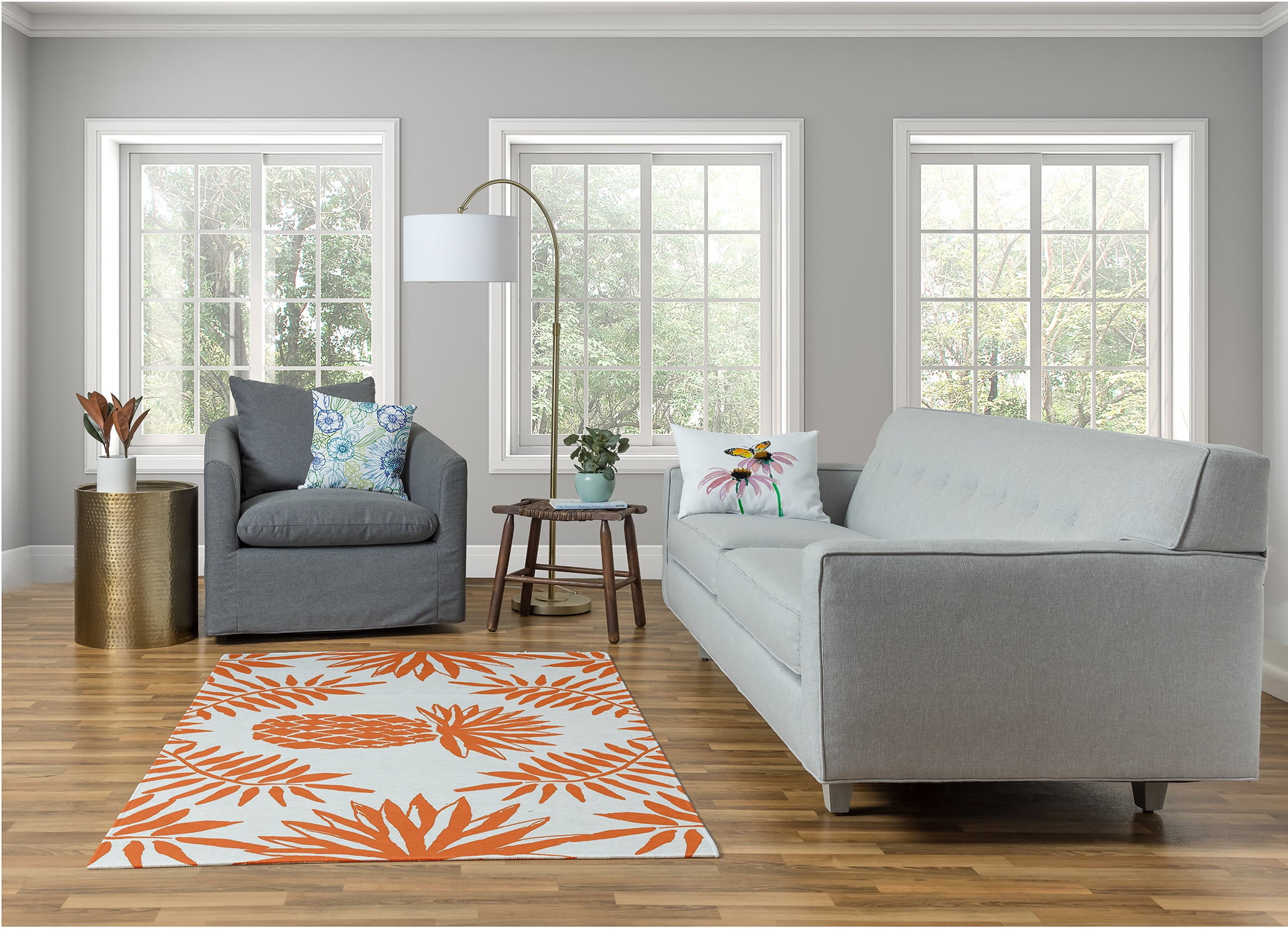 Simply Daisy Botanical Blooms Floral Area Rug, 4' x 6'