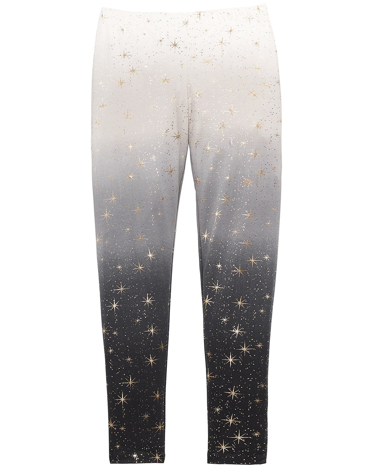Girls Metallic Star Ombre Leggings 