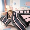 thumbnail image 3 of Erosebridal Abstract Line Art Full Size Comforter Sets,Minimalist Lines Bedding Comforter Set,Black Reversible,3pcs,1 Comforter and 2 Pillowcases, 3 of 7