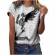 thumbnail image 1 of Tops de moda para mujer, divertidas camisetas informales holgadas con estampado, blusa, camisa estampada Fridja gope3294, 1 of 9