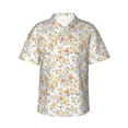 thumbnail image 1 of Fotbe Floral1 Camisa Hawaiana para Hombre Unisex – Camisa Casual de Verano con Botones de Manga Corta de Algodón y Lino,X-Large, 1 of 7