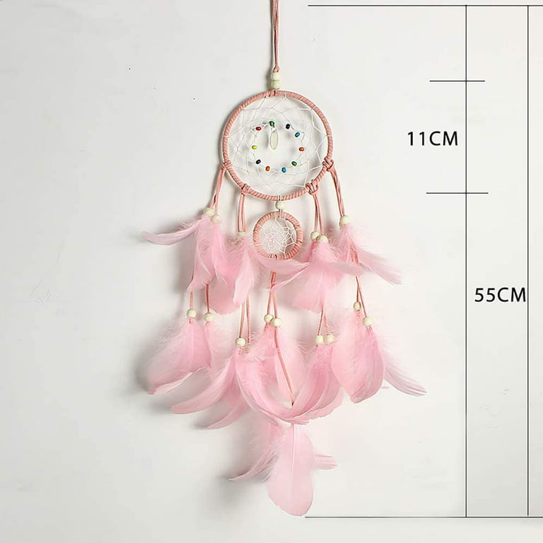 DIY Dream Catcher Making Kit, Macrame Dream Catcher Craft Supplies for Kids  Bedroom Wall Decor Nursery Baby Room Hanging Wedding Ornaments Party