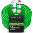 thumbnail image 1 of LAICAIW XLR to XLR Microphone Cable (100 Feet, 1 Pack) XLR Male to Female Mic Cable 3-Pin Balanced Shielded XLR Cable for Mic Mixer, Recording Studio, Podcast-Green, 100Ft, 1 Pack, 1 of 7