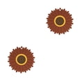 thumbnail image 1 of Naiovety Posavasos antideslizante para taza, posavasos para sala de estar, de comedor, portavasos, decoración, regalos de inauguración de Marrón medio 2piezas, 1 of 6