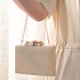 thumbnail image 4 of Bolso de noche con lazos, cadena de moda, miniembrague de boda, bolsos de fiesta para mujer (dorado) Likrtyny Para Estrenar, 4 of 6